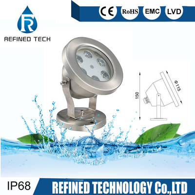 Roestvrij staal LEIDENE Onderwater Lichte Waterdichte Duurzaam van IP68